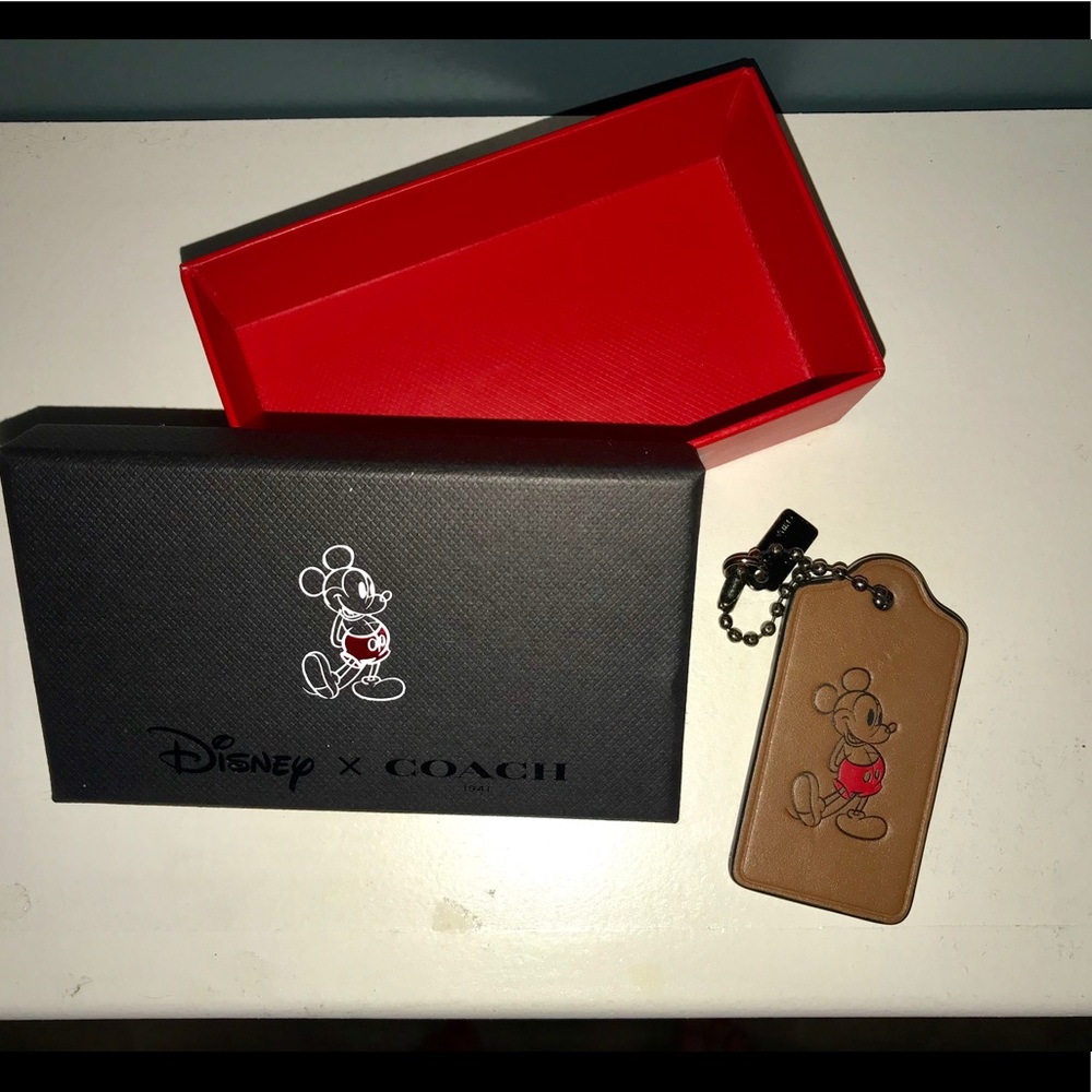 Coach Mickey Keychain with box